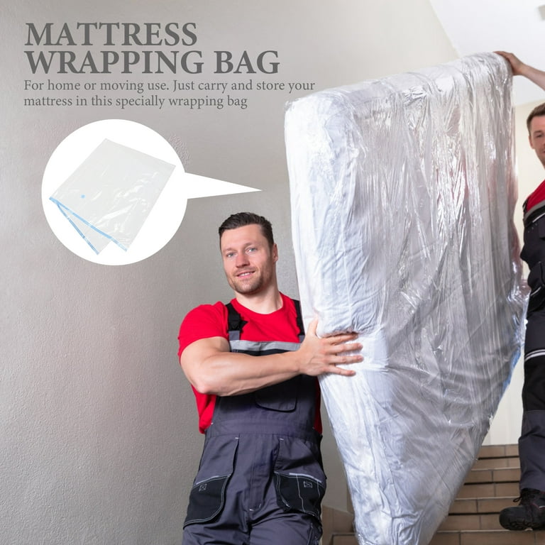 Homemaxs Mattress Vacuum Bag for Moving Vacuum Seal Mattress Bag Vacuum Quilt Clothes Bag, Size: 230X120X0.1CM