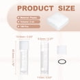 thumbnail image 2 of Uxcell 100 Pcs Plastic Vials, 2ml Cryogenic Vials Small Sample Test Tubes Centrifuge Tubes Frozen Container Storage Box with Screw Cap for Low Temperature Storage Laboratory, White, 2 of 6