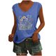 thumbnail image 1 of Camisetas Casuales de Manga Corta Gradiente Impreso Cuello Redondo Superior, Camiseta de Moda de Poliéster para las Mujeres, Lavado a Mano Verano Primavera, 1 of 4