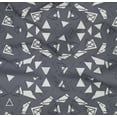 thumbnail image 4 of oneOone Cotton Poplin Twill Gray Fabric Triangle Geometric Quilting Supplies Print Sewing Fabric By The Yard 56 Inch Wide, 4 of 4