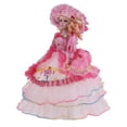 thumbnail image 4 of Hermosas miniaturas de porcelana de 18 pulgadas, muñeca con vestido con volantes en The Vestido rosa, 4 of 6
