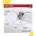 thumbnail image 2 of Satco 62-1821R1 10" White LED Disk Light CCT Selectable 2700K-5000K 1060 Lumen 12.6W 120V Dimmable DAMP Location  (1 Pack), 2 of 10