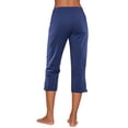 thumbnail image 6 of Tqcoqu Capris for Women with Pockets,Golf Pants 7/8 High Waisted Stretch Pull On Ankle Business Casual Travel Athletic Work,Blue Women's S-XXXL, 6 of 9