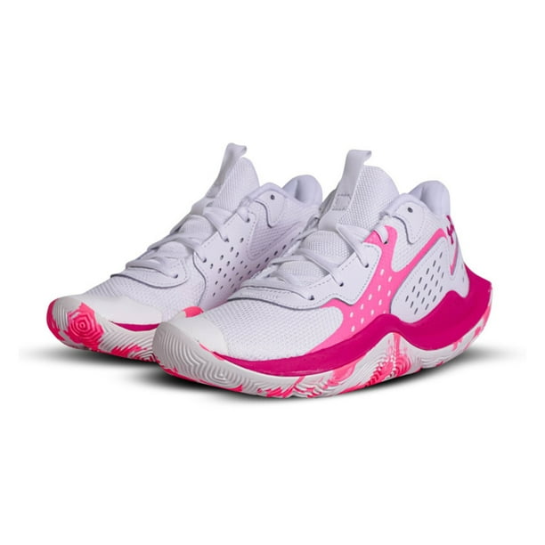 TENIS BASQUETBOL UNDER ARMOUR GSJET BLANCO 3026635 101 MUJER 25 CM
