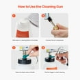 thumbnail image 2 of KFFKFF High-Pressure Car Cleaning Gun, 6-9.2 Bar Air Blow Gun with Dual Nozzles & 1L Liquid Bottle, Vortex Cleaning Tool for Efficient Dirt and Dust Removal, Compatible with 1/4 NPT Air Compressors, 2 of 9
