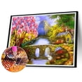 thumbnail image 2 of Cuadros Decorativos High Mountain Bridge Stream 5D Pintura de diamante DIY Taladro redondo completo (sz2686) Likrtyny embutido en tela, 2 of 8