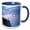 Blue/White, variant on 3drose, Minnesota, Split Rock Lighthouse, Lake Superior - Us24 Rsp0036 - Rob Sheppard, 11oz Two-tone Blue Mug