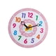 thumbnail image 4 of Reloj analógico silencioso para niños, reloj infantil que no hace , reloj de pared rosa para enseñar a los niños, para profesores, 4 of 9