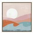 thumbnail image 3 of Kate and Laurel Sylvie Endless Summer Framed Canvas Wall Art by Kate Aurelia Holloway, 30x30 Gold, Nature Skyline Sunny Ocean Art for Wall, 3 of 7