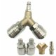 thumbnail image 3 of Conector de compresor, distribuidor de aire comprimido, conector de aire comprimido de 3 vías de liberación rápida de 1/4 con distribuidor en Y de rosca macho esquí esquí Gafas de esquí, 3 of 5