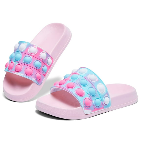 Lopsie Kid Boys Girls Slides Sandals For Kid Unisex Child Slippers Lightweight Non-slip Open Toe Shower Beach Funny Slide Sandals