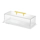 thumbnail image 2 of Caja de almacenamiento acrílico, caja de servicio rectangular con tapa, soporte de dulces de magdalena, vitrina de postres de servicio de alimentos Estilo a, 2 of 8