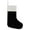 Black, variant on LSLXA Custom Blank Christmas Felt Stocking Printable Holiday Ornament Party Decoration for Xmas Tree Home Decor