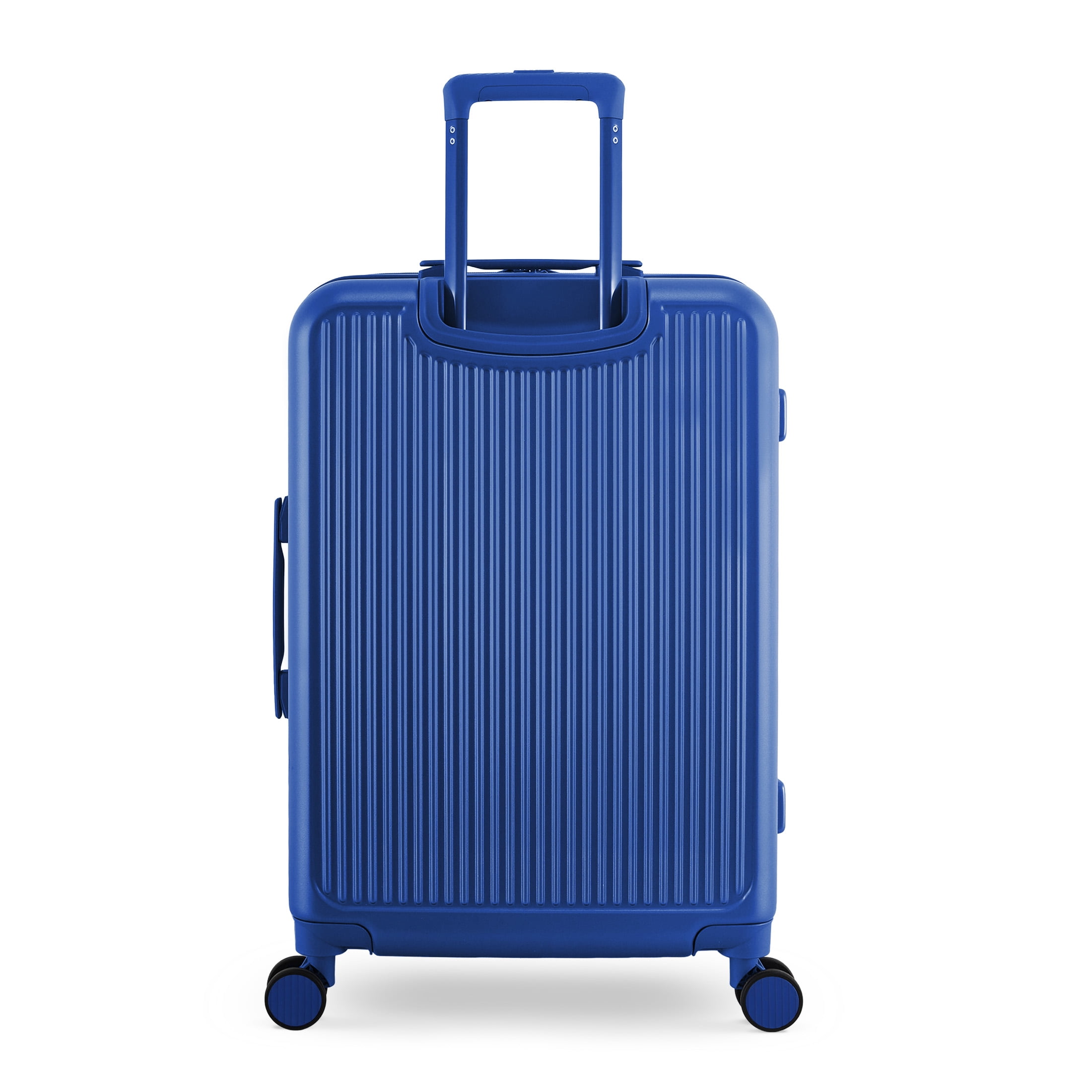 iFLY Roam 24" Medium Expandable Hardside Spinner Checked Luggage, Sapphire Blue