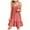 Red_a, variant on Save 65% Instantly!Suumer Plus Size Womens Dresses V-neck Strap Solid Color Dress