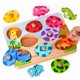 thumbnail image 1 of Puzles de madera EDUJOY con forma de huevo a juego con forma de dinosaurio, 1 of 8