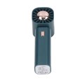 thumbnail image 4 of Ventilador de mano con diseño colgante tipo C, ventilador USB de refrigeración portátil recargable para interiores y exteriores, 5V, 1A, verde, 4 of 5