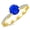 Yellow Gold, variant on 1.3 Carat 14K Rose Gold Classic Side Stone Pave Set Diamond Engagement Ring with a 1 Carat Natural Blue Sapphire Center (Heirloom Quality)