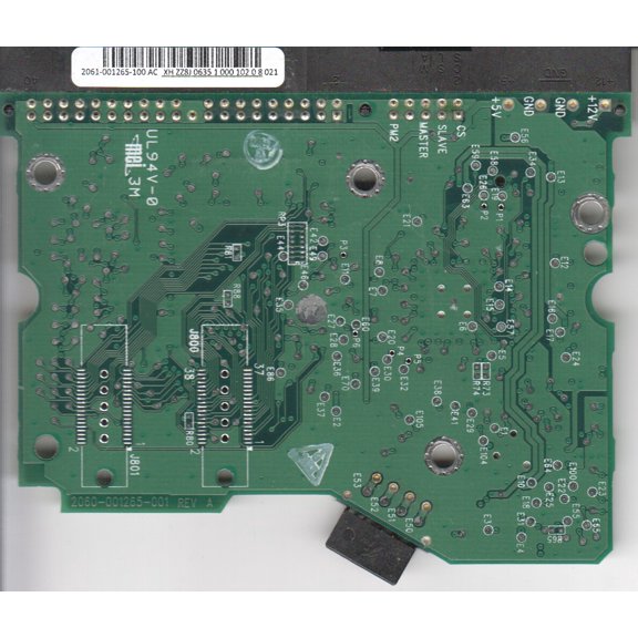 WD2500JB-00GVA0, 2061-001265-100 AC, WD IDE 3.5 PCB