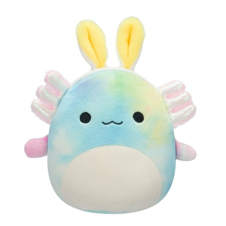 Squishmallows 5” Tinley The Rainbow Tie-Dye Axolotl - Ultra Soft Easter Plush Toy