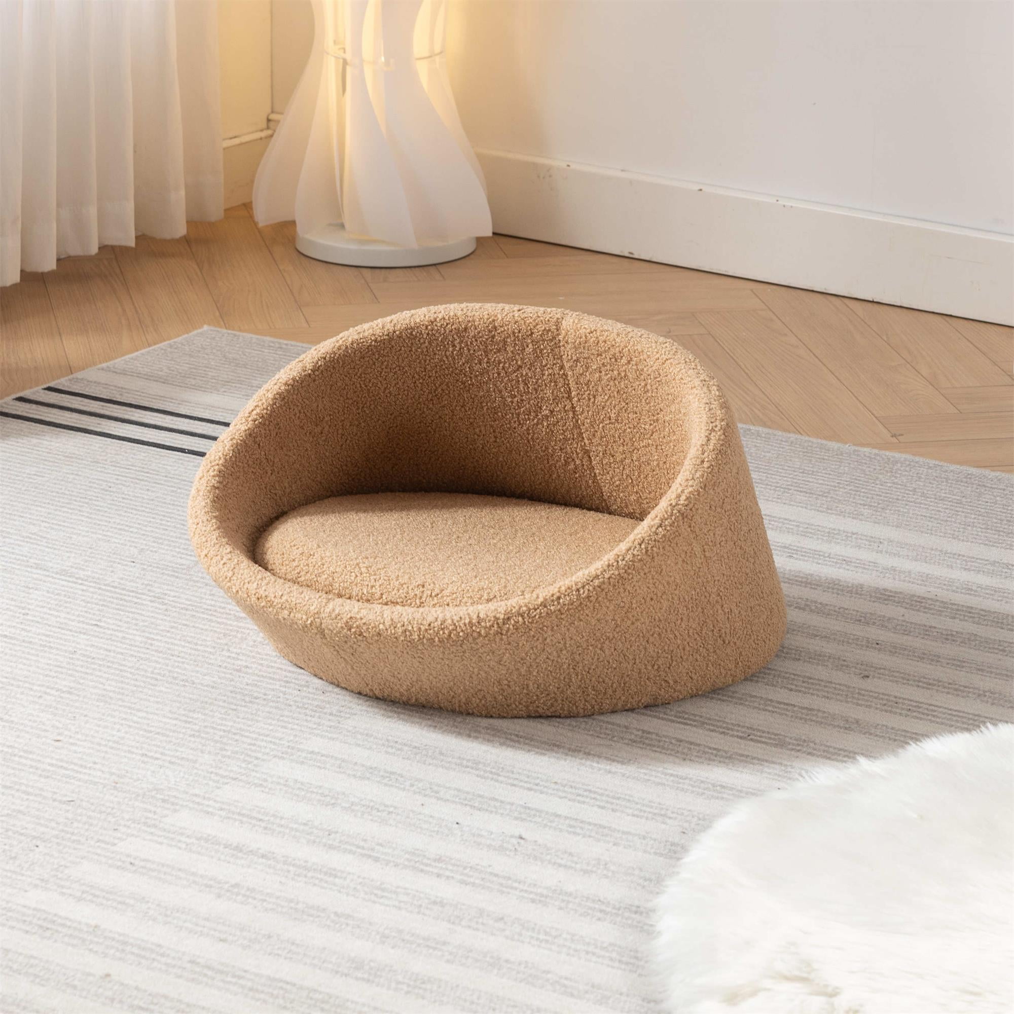 Pefilos 21" Dog Beds for Small Medium Dogs, Waterproof Memory Foam Indoor Pet Sofa Bed with Sides, Non-Slip Bottom Cat Couch Bed, Brown Pefilos 21" Dog Beds for Small Medium Dogs, Waterproof Memory Foam Indoor Pet Sofa Bed with Sides, Non-Slip Bottom Cat Couch Bed, Brown