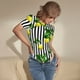thumbnail image 3 of Fotbe Lemons on Striped Body de Mujer con Cuello Redondo y Mangas Cortas, Sin Mangas Ajustado, Suave, Cómodo y Básico-Medium, 3 of 7