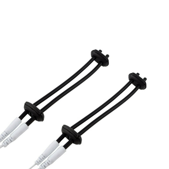 Soft Adjustable Conductive Loops Ring Massager Units with Lead Wires Cable