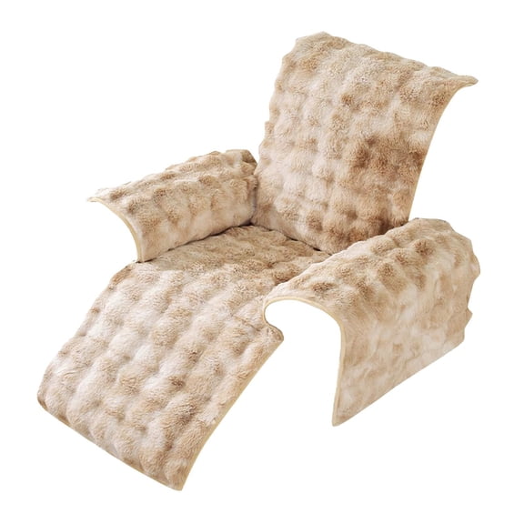 1 Set of Sofa Cushions Christmas Gradient Recliner Sofa Cushions Recliner Chair Washable Recliner Chair Sofa Soft Faux Sofa Thick Chair