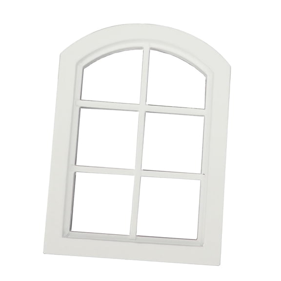 LeeQinersw 1:12 Scale Wooden Miniature Dollhouse Windows 6 Panes Furniture Craft Acessories