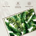 thumbnail image 6 of Elephant Stock Abstract Banana Leaves Wall Art - Horizontal Canvas Wall Art - Living Room Wall Decor - Floral And Botanical Canvas - Green And White Decor - 24" x 16", 6 of 8