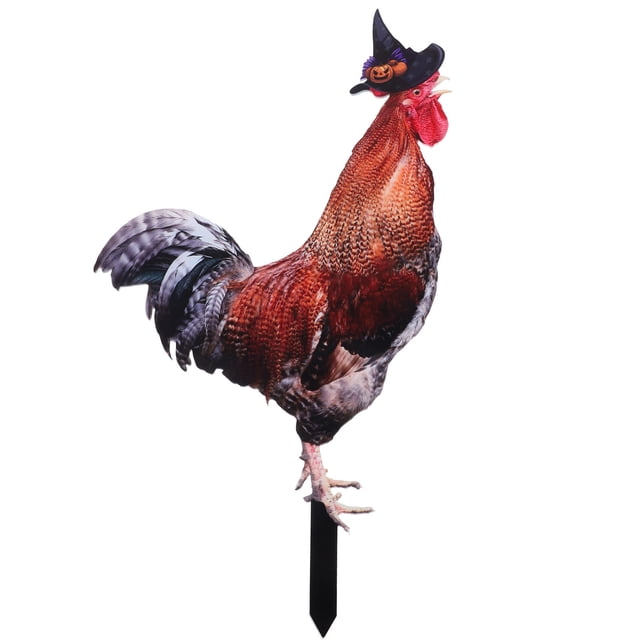 AURARMLET Acrílico De Gallina Para Jardín Con Estaca Compacta Ideal Para Exteriores