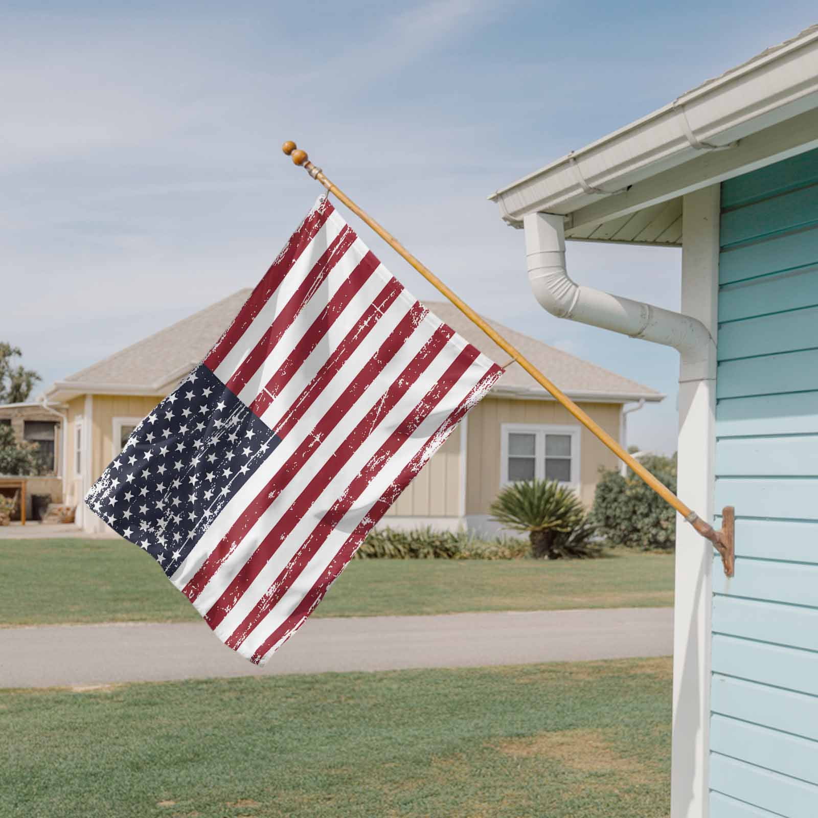 4th of July Flags for Outside 3x5 ft American Flag Outdoor Flags Double Sided Grommets House Banner Vintage USA Flag July 4th Patio Yard Flag for Outdoor Party Porch Independence Day Decor