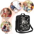 thumbnail image 5 of Cosmic Skull Halloween Lunch Bag Insulated Thermal Lunch Box with Shoulder Strap & Handle for Women and Men, 5 of 7