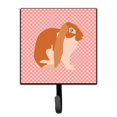thumbnail image 1 of Carolines Treasures BB7962SH4 English Lop Rabbit Pink Check Leash or Key Holder, 1 of 1