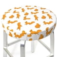 thumbnail image 3 of Lsque Cartoon Squirrel Round Bar chair cushion covers Velvet Fabric Premium Comfort Protects from Scratches and Stains for 14-17 Inch Chair- 12 inch, 3 of 7
