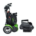thumbnail image 4 of Bangeran Wide Seat Electric Motorized Compact Scooter, Foldable Portable Heavy Duty, Up to 20 Miles - Green, 4 of 8