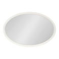 thumbnail image 3 of Kate and Laurel Hogan Oval Framed Wall Mirror, White 24x36, 3 of 9