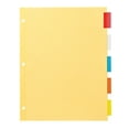thumbnail image 4 of (4 pack) Office Essentials Insertable Dividers, 5 Tab, Multicolor, 1 Set (11465), 4 of 7