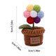 thumbnail image 3 of Maceta Artificial de Ganchillo Hecha a Mano – Mini Planta Tejida En Maceta para Decoración de Escritorio En El Hogar U Oficina, 3 of 6