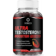 8 in 1 Testosterone Booster for Men with Tongkat Ali, Fenugreek, Ashwagandha and Magnesium - Improve Libido & Hormonal Balance, Non GMO Made in the USA, Black Cherry, 120 Count Gummies for Men