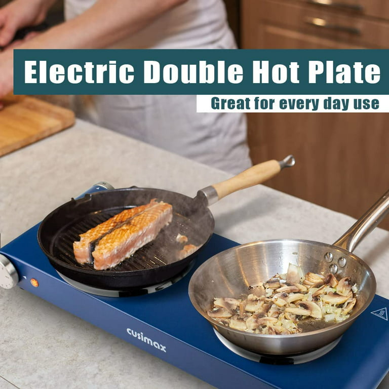 Elexnux 1800W Double Hot Plate Electric Countertop Burner for Cooking with  Adjustable Temperature - N/A - Yahoo Shopping