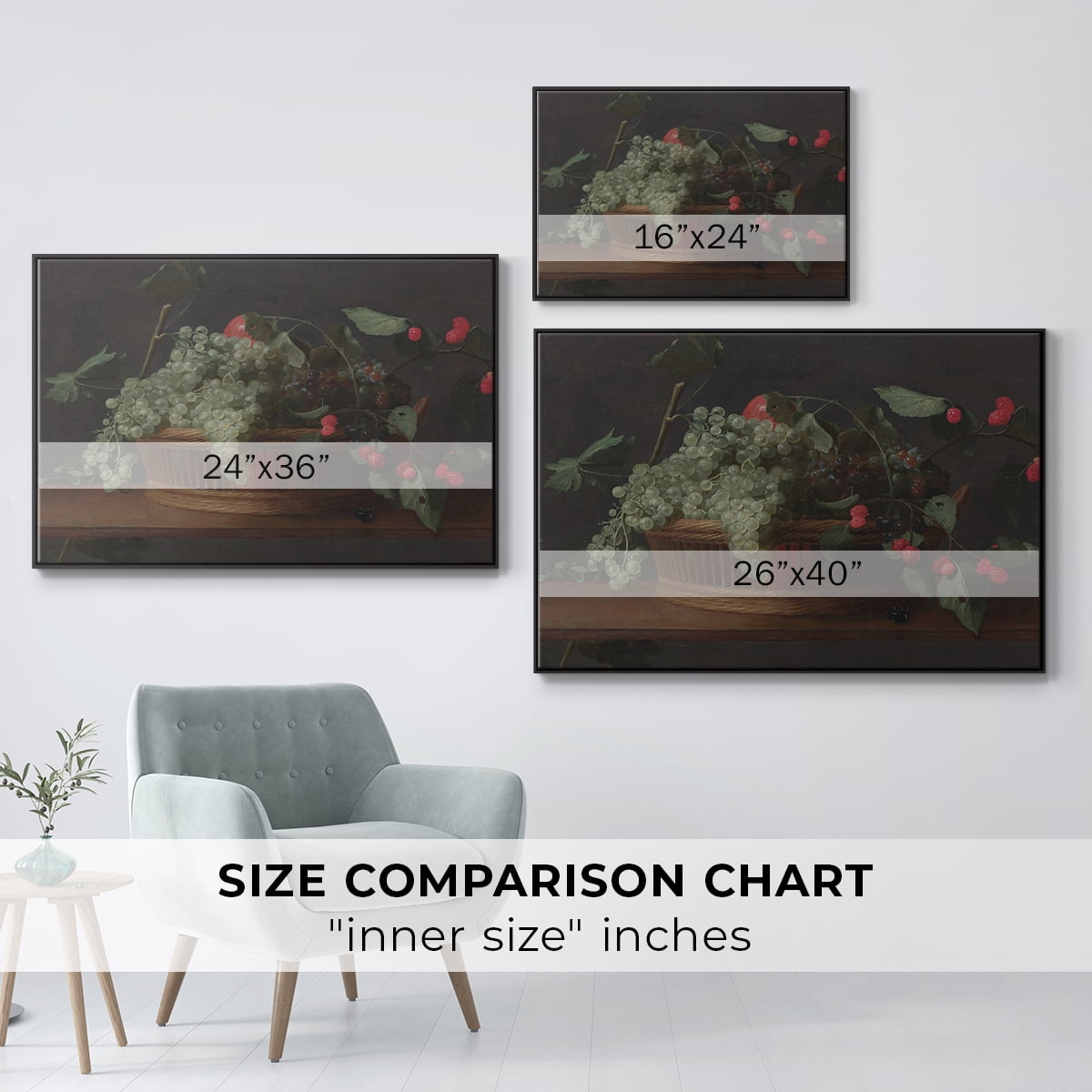 Vintage Botanical Print-LXXXIX By Wexford Home Framed in Black Wood Gallery Wrapped Canvas 27 in. x 41 in.