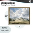 thumbnail image 4 of Stupell Industries Traditional Tranquil Hills Meadow Gold Floating Frame Canvas Art, 31 x 25, by Franklyn Gregory, 4 of 8