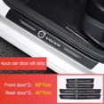 thumbnail image 1 of 4pcs/ser Fibra De Carbono Puerta Del Coche Alféizar Anti Patada Etiqueta Engomada Rasguño Auto Umbral Tira Cinta Impermeable Proteger Película Accesorios, 1 of 4
