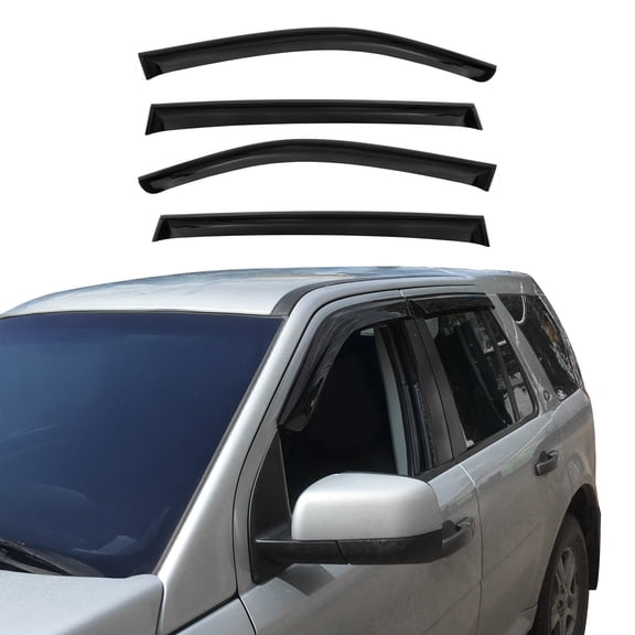 Window Visor Vent Rain Guard Deflector for Nissan Murano 2009-2014 Smoke 4 Pcs