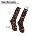 thumbnail image 5 of Easygdp Mexican Flower Traditional1 Soccer Socks Sport Knee High Socks Calf Compression Athletic Socks for Men and Women, 5 of 9