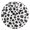 Black, variant on Black and White Dotted Pattern Wall Clock 10in Round Artistic Oil Painting Home Decor Desk Table Clock