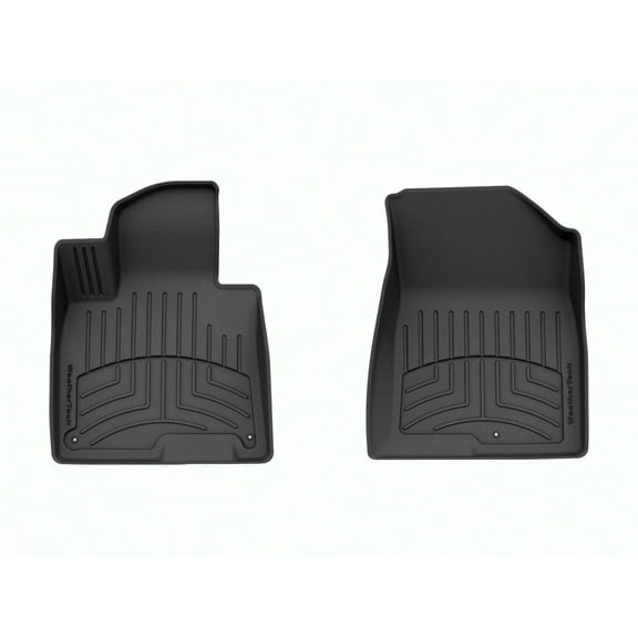 WeatherTech FloorLiner HP Custom Fit Floor Mats compatible with Kia Sportage, Sportage Hybrid - 1st Row (Driver & Passenger), Black