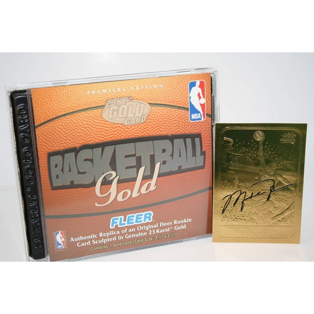 fleer 23kt gold card