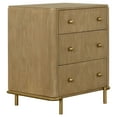 thumbnail image 4 of Benjara Fij 5pc Queen Bedroom Set w Round Dresser Mirror, Sand Brown, Rattan, 4 of 6